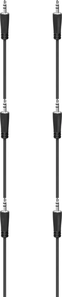 3x Kabel Hama mini Jack 3.5mm - mini Jack 3.5mm, 3m, czarny