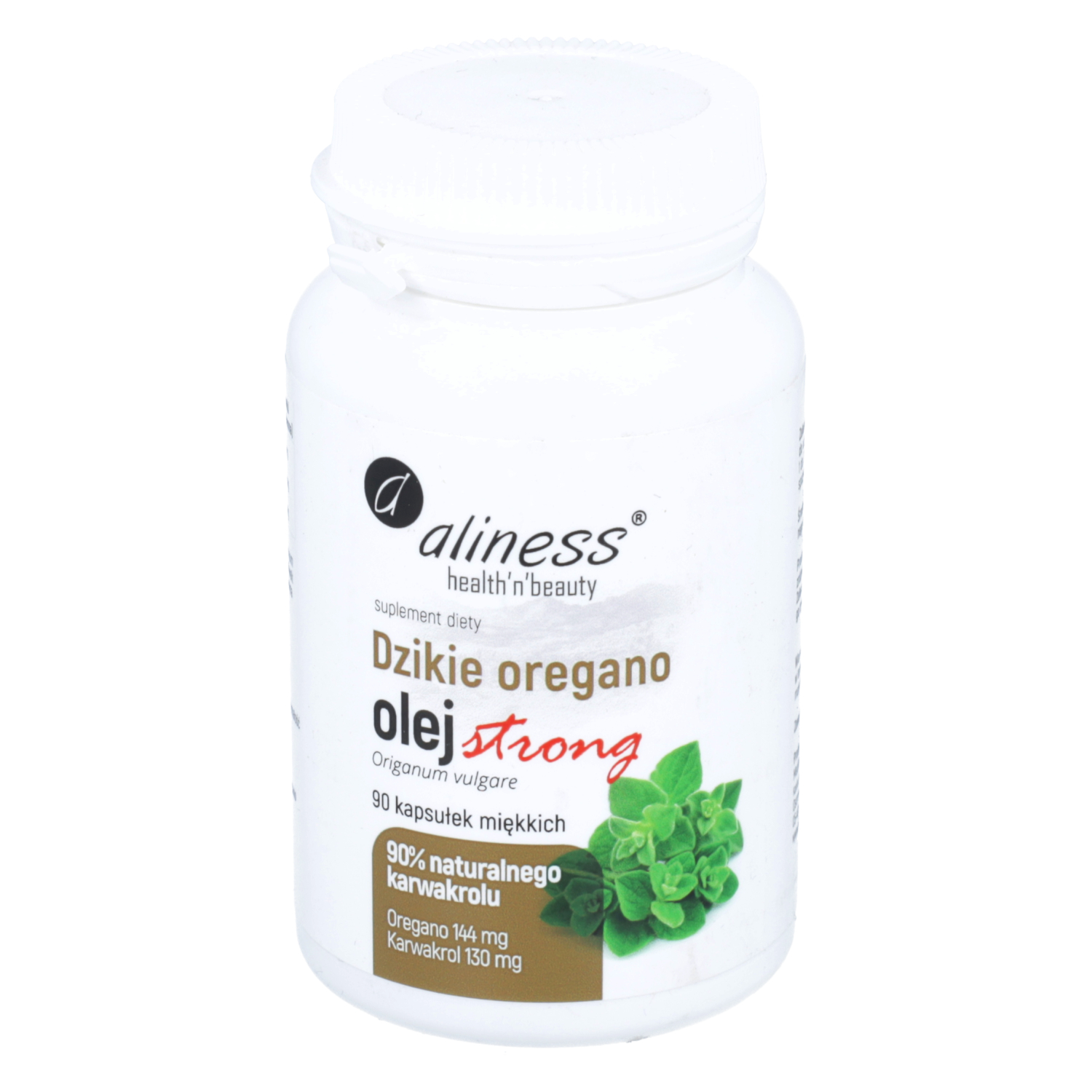 Aliness dzikie oregano, olej, 90 kapsułek