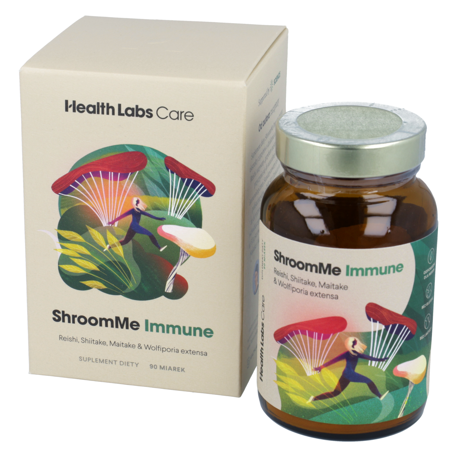 Health labs shroomme immune, 90 dawek