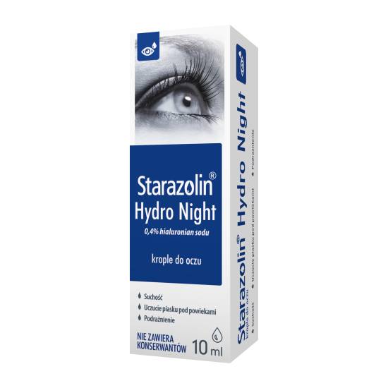 Starazolin hydro night, krople do oczu, 10 ml