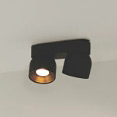 Nordlux Pitcher lampa podsufitowa 2x10 W czarna 2310410103