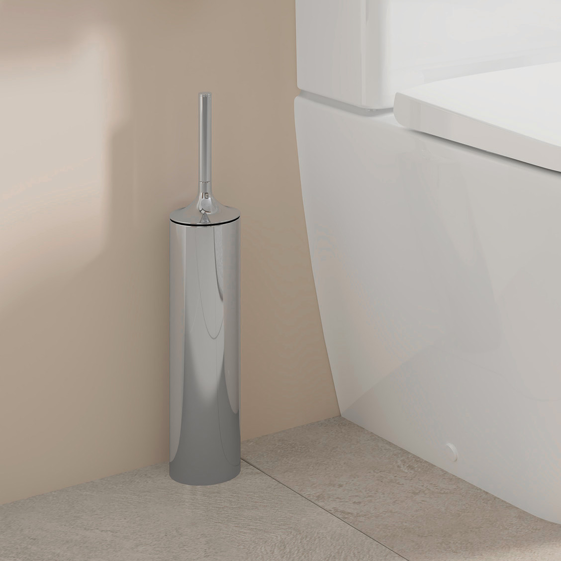 Duravit Starck T szczotka toaletowa stojąca chrom 0099451000