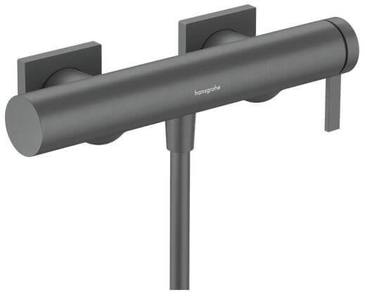 Hansgrohe Tecturis E bateria prysznicowa ścienna czarny chrom szczotkowany 73620340