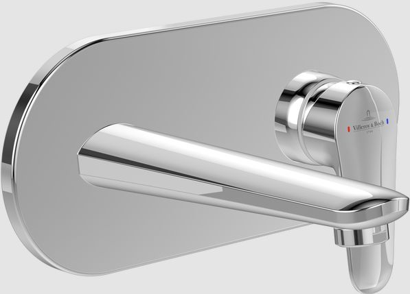 Villeroy & Boch O.Novo bateria umywalkowa ścienna chrom połysk TVW10511211061 - Wysyłka w 24h