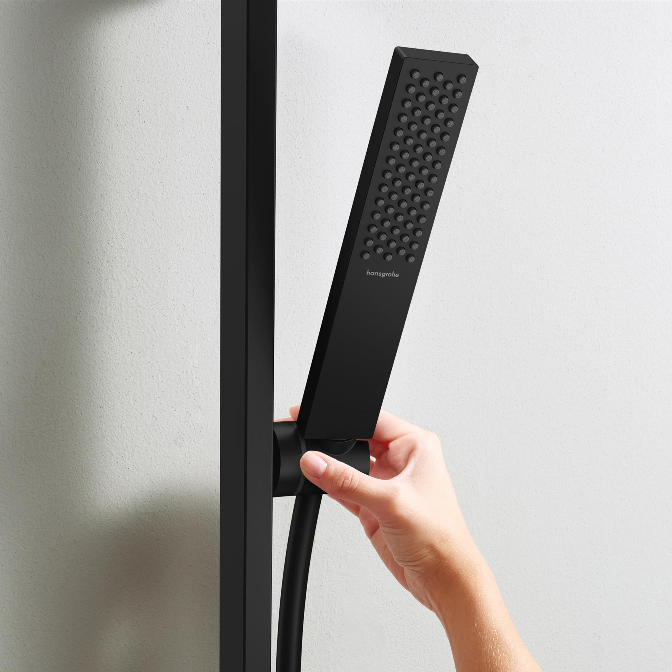 Hansgrohe Pulsify E słuchawka prysznicowa EcoSmart+ czarny mat 24321670 - Wysyłka w 24h