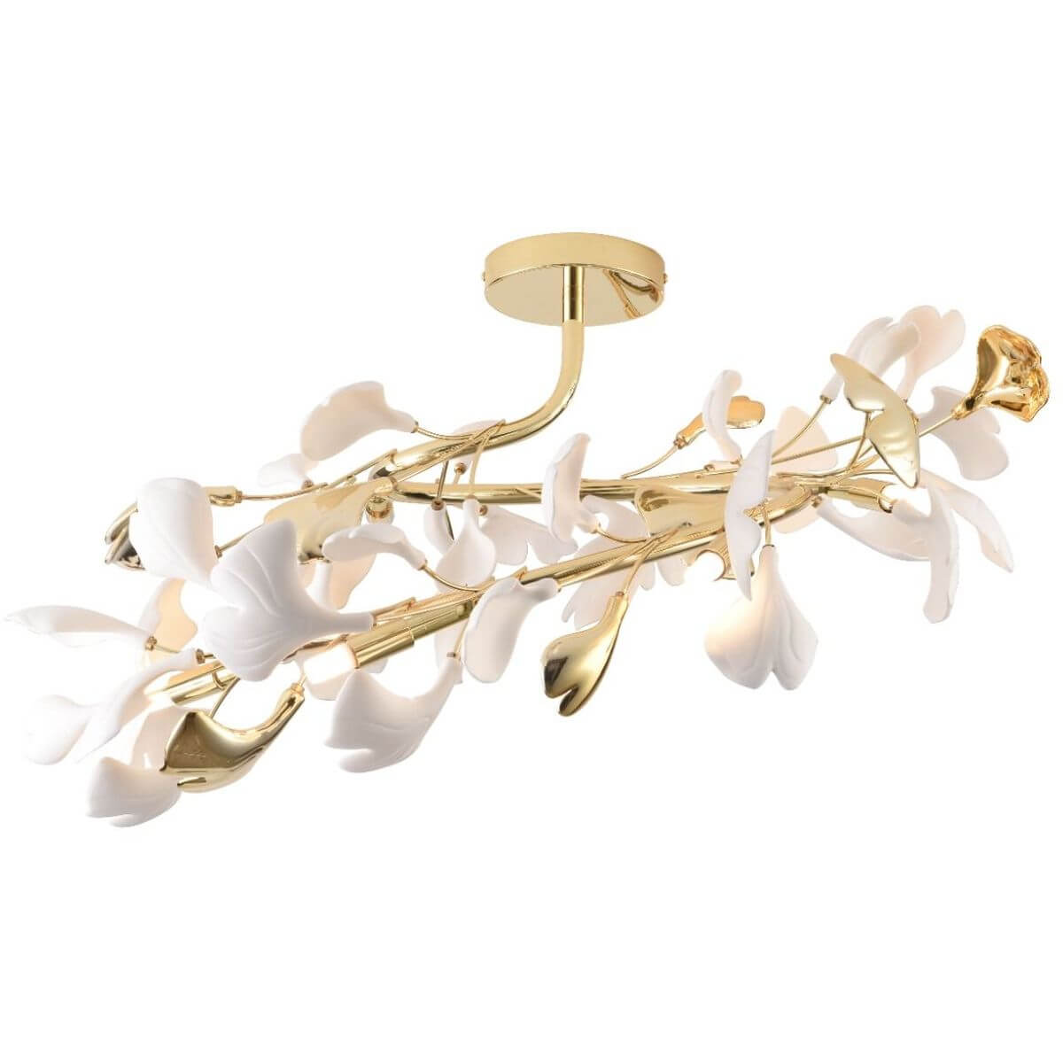 Zuma Line Leaf lampa podsufitowa 6x3,5 W złota MX2858-6-EGN