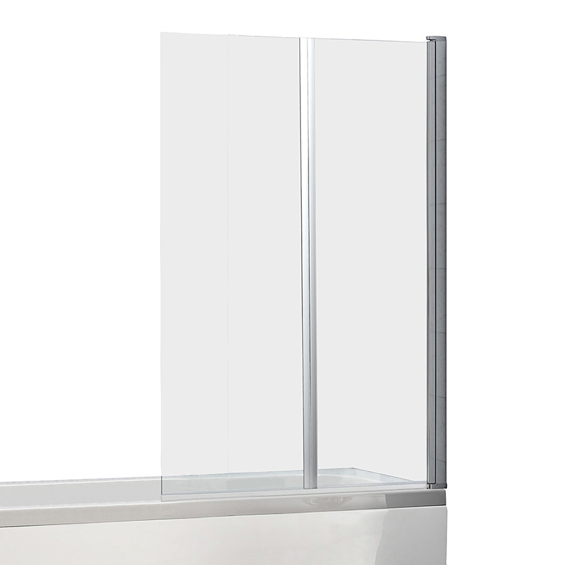 Oltens Fulla parawan nawannowy 98 cm 2-częściowy chrom połysk/szkło przezroczyste 23204100 - Wysyłka w 24h