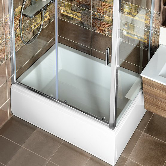 Polysan Deep brodzik 160x75 cm prostokątny ze stelażem biały 72387