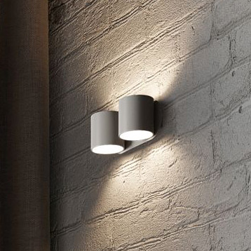 Sollux Lighting Orbis kinkiet 2x40W szary SL.0661