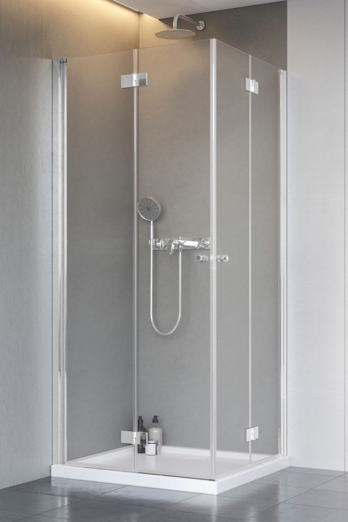 Radaway Nes KDD B drzwi prysznicowe 90 cm lewe chrom/szkło przezroczyste 10024090-01-01L