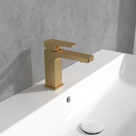 Villeroy & Boch Architectura bateria umywalkowa stojąca złoty szczotkowany TVW12500400076