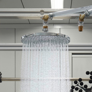 Hansgrohe Raindance S PowderGain deszczownica 24 cm okrągła 240 1jet P z ramieniem sufitowym chrom 27620000