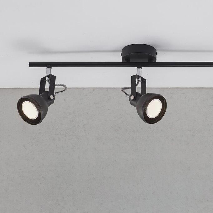 Nordlux Aslak lampa podsufitowa 3x35W czarna 45740103