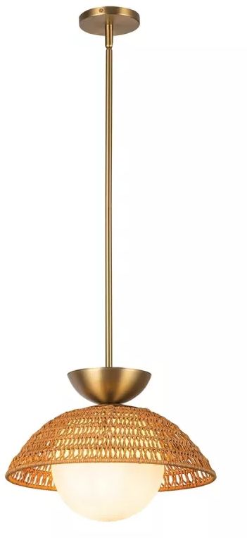 Elstead Lighting Perth lampa podsufitowa 1x60 W złota ALM-PERTH-P-GD