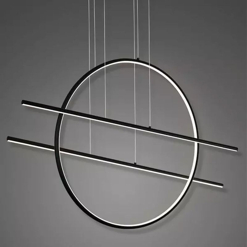 Altavola Design Linea lampa wisząca ściemnialna 47W czarny LA088/PX_3k_black_dimm