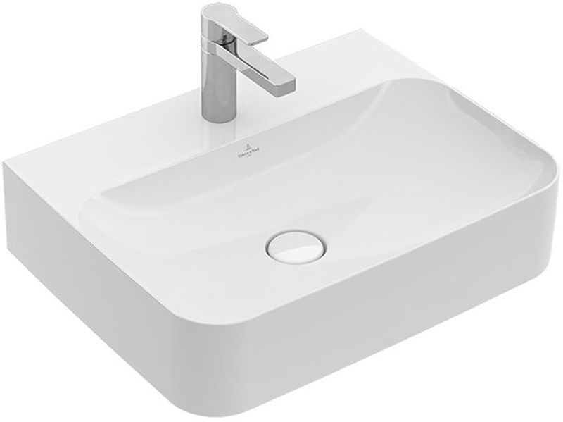 Villeroy & Boch Finion umywalka 60x47 cm prostokątna CeramicPlus Weiss Alpin 41686LR1