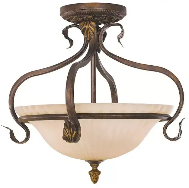 Elstead Lighting Sonoma Valley lampa podsufitowa 3x60 W szylkretowa FE-SONOMAVALLEY-SF