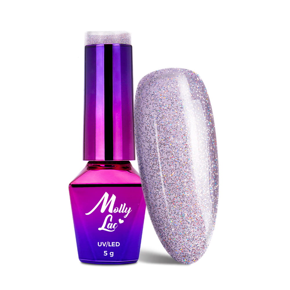 Lakier hybrydowy LED/UV Gel Polish MollyLac Wedding Dream & Champagne Nr 386 Party Fusion 5 g