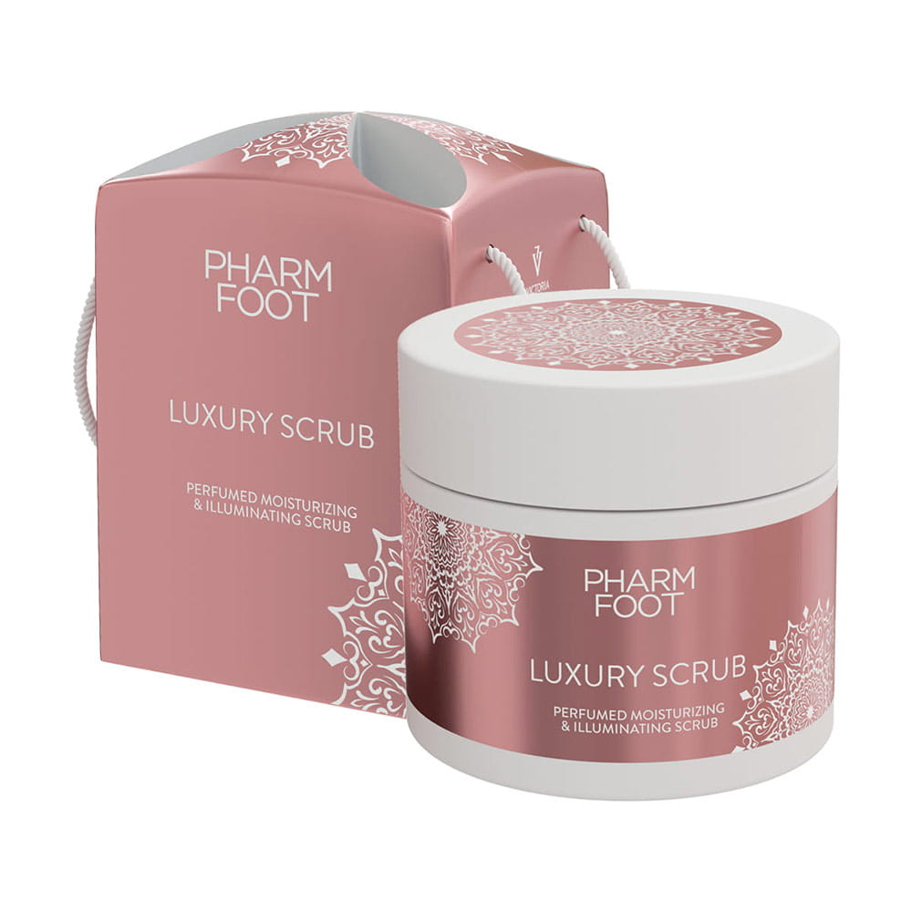 Perfumowany peeling nawilżająco-rozświetlający do stóp dłoni i ciała Victoria Vynn Pharm Foot LUXURY SCRUB 200g
