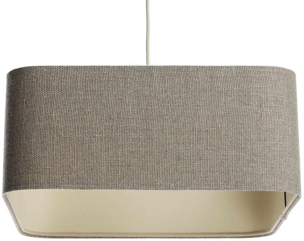 Darmowa Dostawa - Lampa wisząca 1x60 W beżowa BPS Koncept Kwadro len light KW00340W25