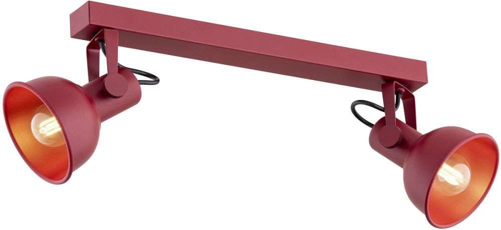 Darmowa Dostawa - Lampa podsufitowa 2x7 W czerwona Argon Lenora 7173