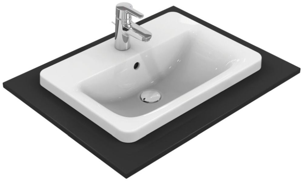 Darmowa Dostawa - Umywalka 58x42 cm prostokątna wpuszczana biała Ideal Standard Connect E504401