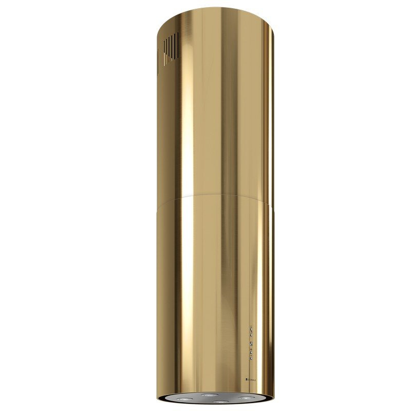 Darmowa Dostawa - Okap kuchenny 39 cm złoty Globalo Exclusive Cylindro Isola CYLINDROISOLA397LIGHTGOLD