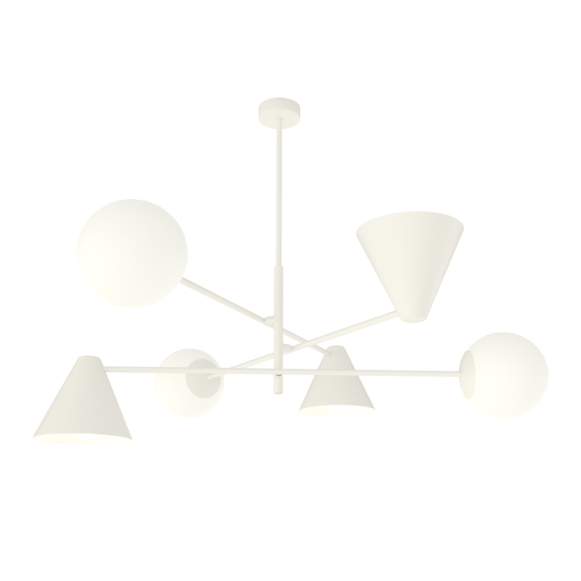 Darmowa Dostawa - Lampa podsufitowa 6x10 W biała Emibig Hermes 13486