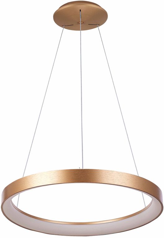 Darmowa Dostawa - Lampa wisząca 1x38 W złota Italux Vico PND53675048RPCGD3KS4K