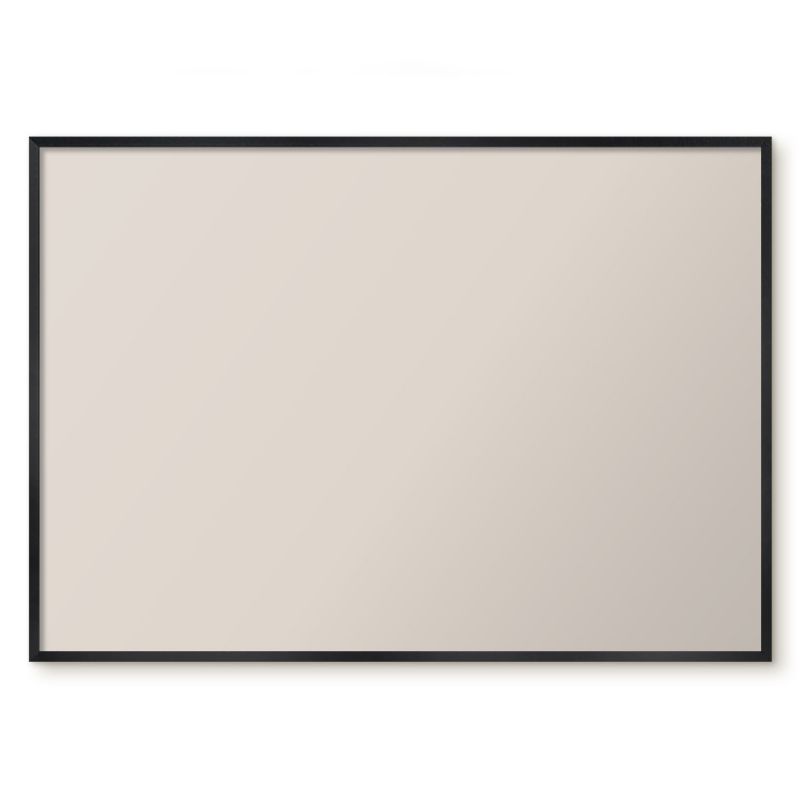 Tablica Na Magnesy Tulup 100x70 cm Jasny liliowy 1 - Czarna rama Do sypialni, salonu 1 szt.
