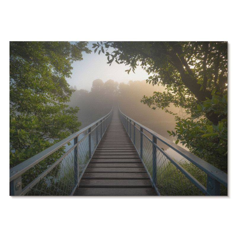 Nowoczesny Plakat na Płótnie Tulup 42x29,7 cm (A3) Mgiełka most Do salonu, sypialni, biura 1 szt.