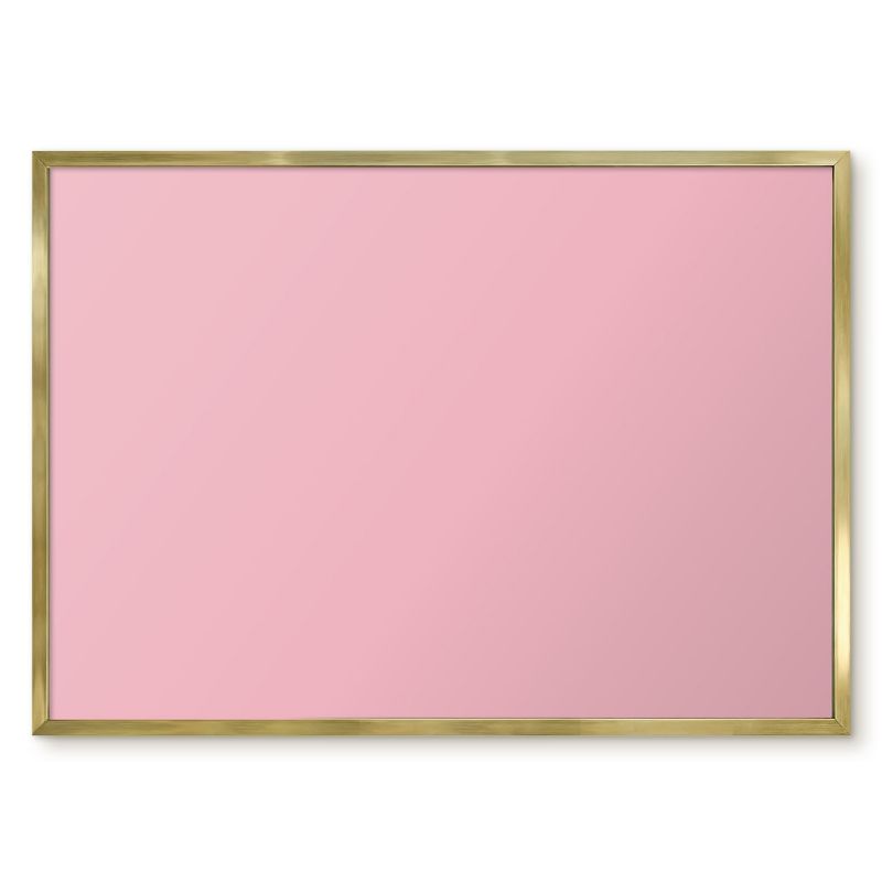 Tablica Magnetyczna Na Magnesy Tulup 70x50 cm Jasny róż - Złota rama Do sypialni, salonu 1 szt.