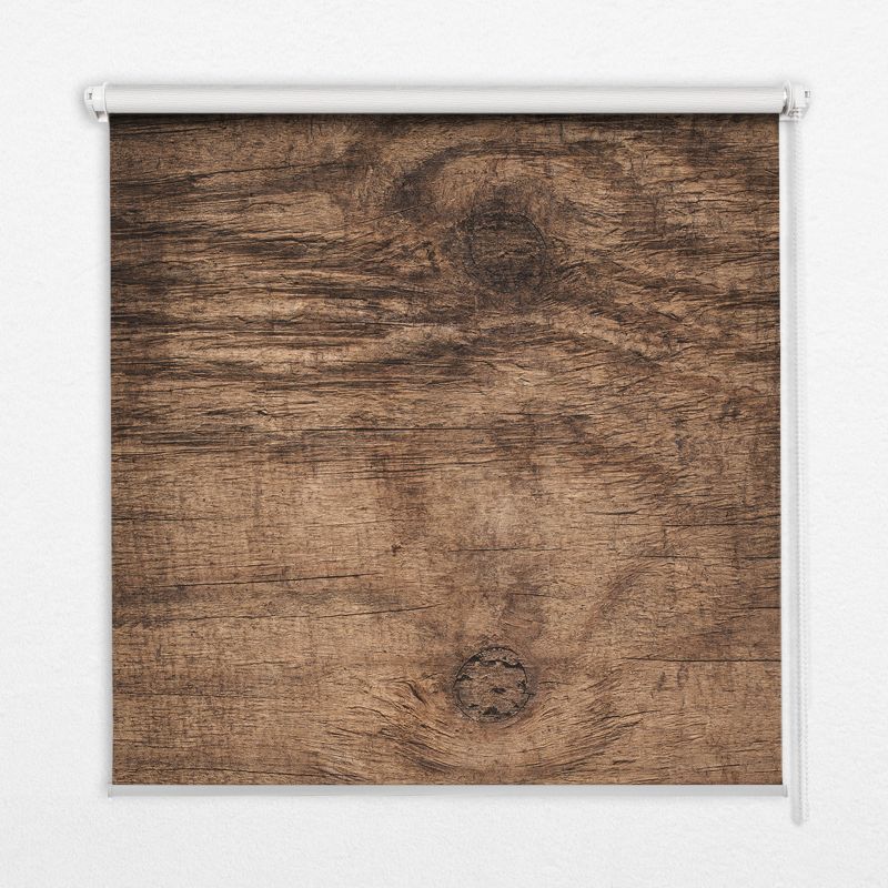 Roleta Przepuszczające Światło Tulup 100x180 cm Ciemne Drewno Montaż do ściany/sufitu 1 szt.