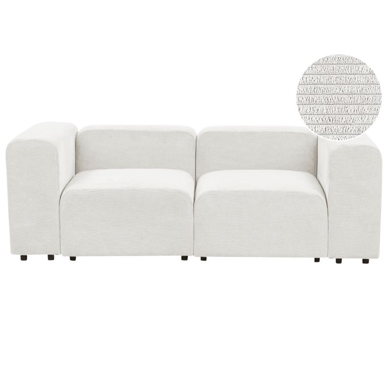 Sofa modułowa dla 2 osób Falsterbo Złamana biel Sztruks 1 szt.