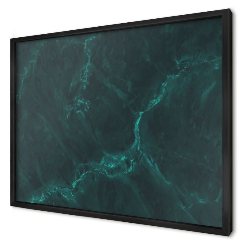 Ozdobna tablica magnetyczna Wallfluent 70x50 Zielona głębia w czarnej ramie 1szt