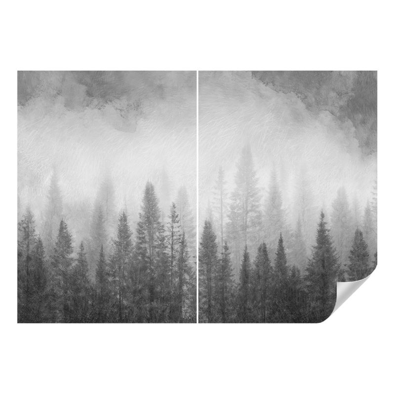 Fototapeta samoprzylepna Wallfluent 208x146 cm Leśna mgła Dla Miłośników Natury I Minimalizmu 1 szt.