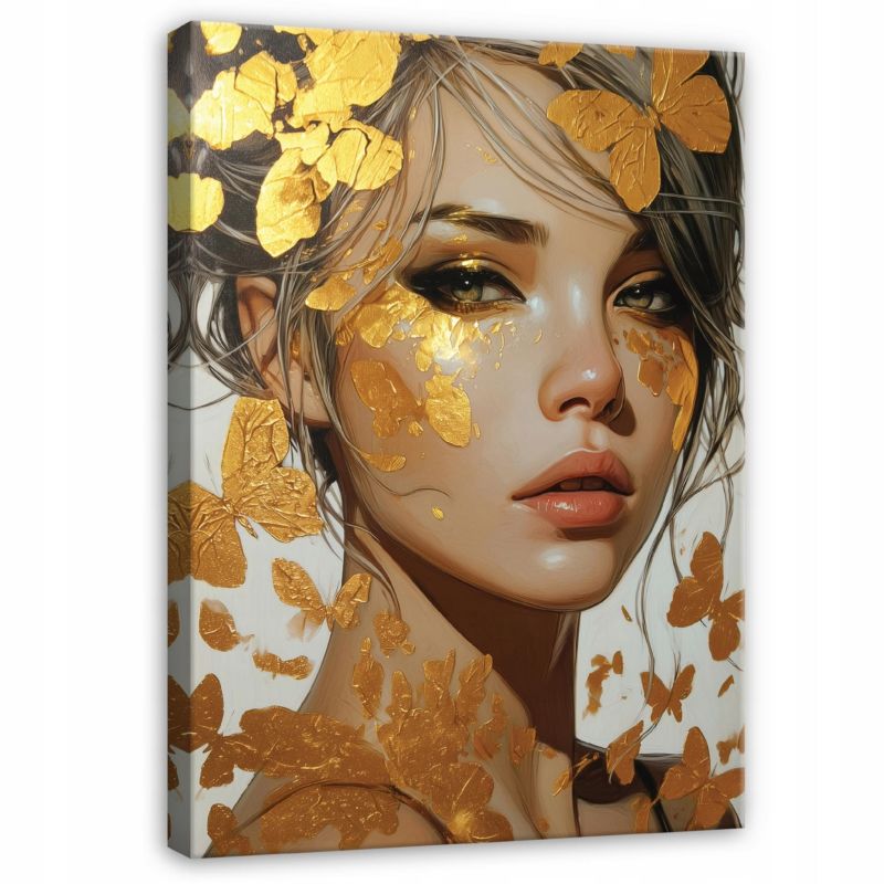 Obraz Na Płótnie Canvas WALLARENA 100x70 cm Obraz Ścienny Do Sypialni Salonu Kobieta Abstrakcja 1 szt.