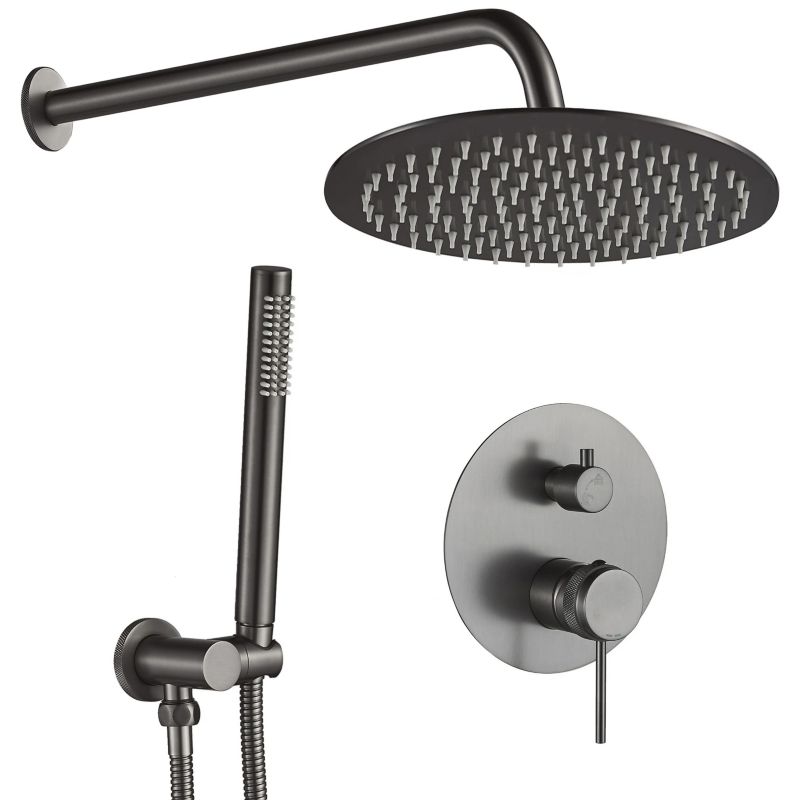 Zestaw Natryskowy Podtynkowy Rea Lungo Grip Tytan + Box 25X16X36Cm 1 Szt