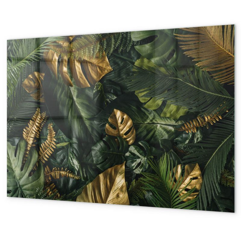 Tablica Magnetyczna Biurowa Tulup 100x70 cm Liście dżungla Szkło hartowane 1 kpl