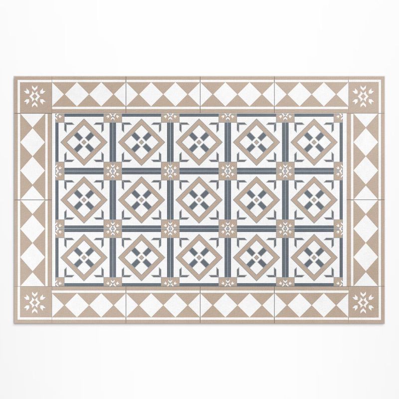 Dywan Winylowy Zewnętrzny Wallfluent 100x150 cm Kostka w romby eleganckie kafelki 1 szt.