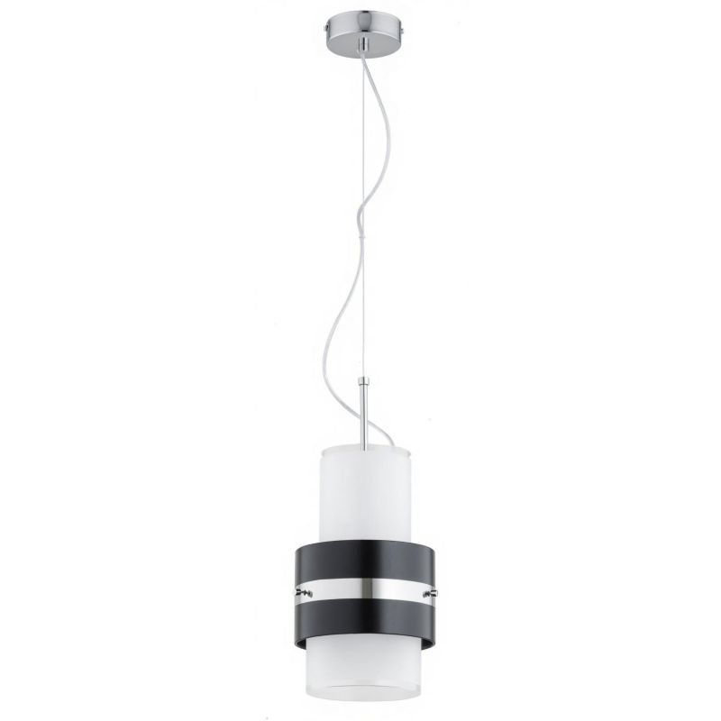 Lampa wisząca srebrny pas na obręczy Alfa TRI-STAR biała 1xE27x15W IP20 wym:90x20x20cm - 1 szt.