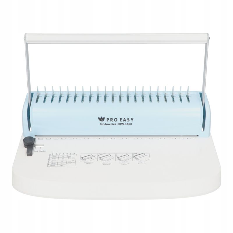 Kompaktowa bindownica do opraw plastikowych, grzebieniowych ProEasy CBW-1408 idealna dla domowego biura (1 szt.)