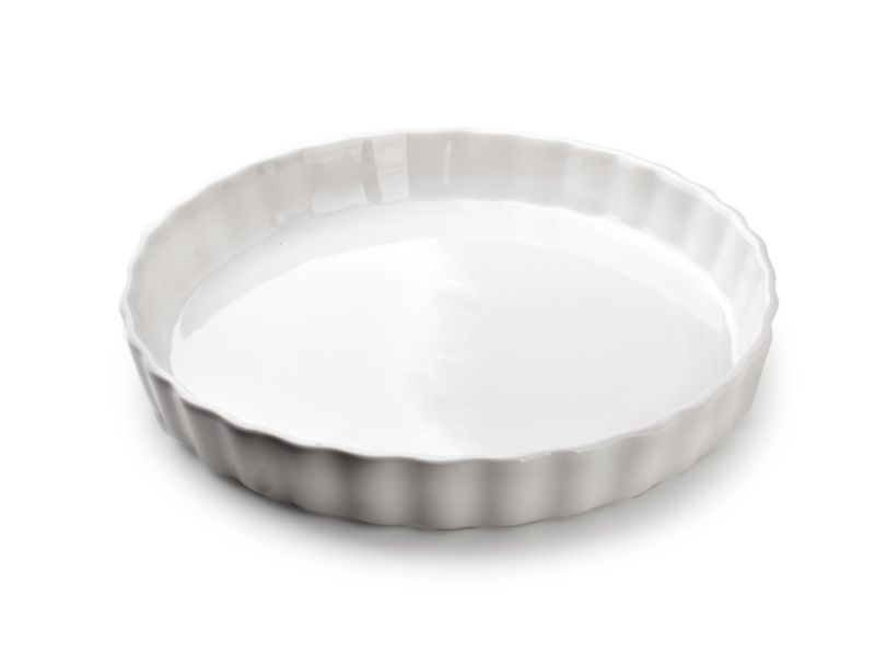 Forma porcelanowa do tarty BASIC 26x26x4 cm biała 1 szt.