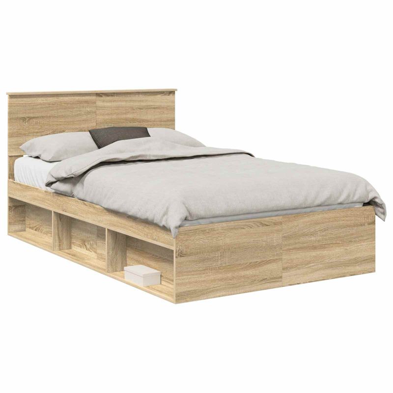 Łóżko Drewniane WaszeMeble 120x190 cm Brązowe WM-3410629 1 szt.