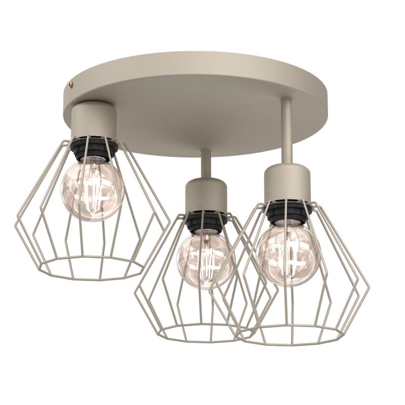Lampa wisząca Luminex Parkla beżowa 3xE27x15W IP20 wym: 28,5x41x41cm - 1 szt.