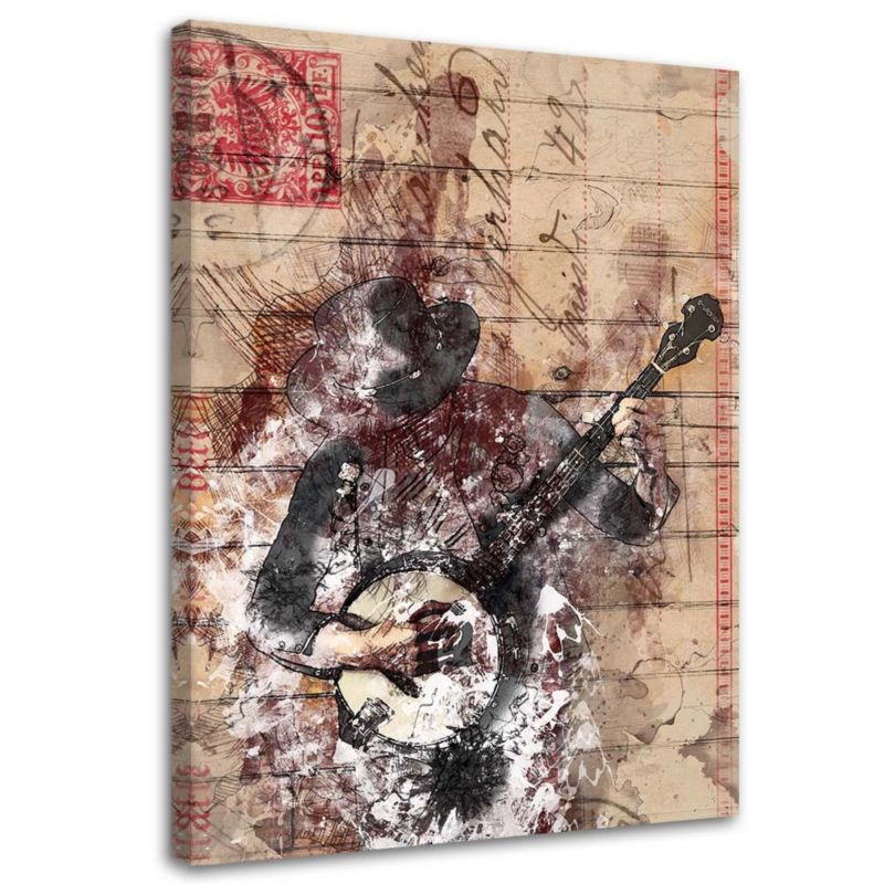 Obraz na płótnie Feeby Muzyk gitara vintage 40x60cm 1szt