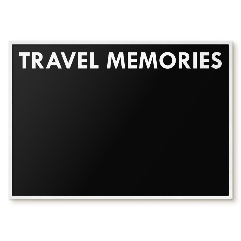 Tablica Na Magnesy Tulup 100x70 cm Travel memories 7 - Biała rama Do salonu, sypialni 1 szt.