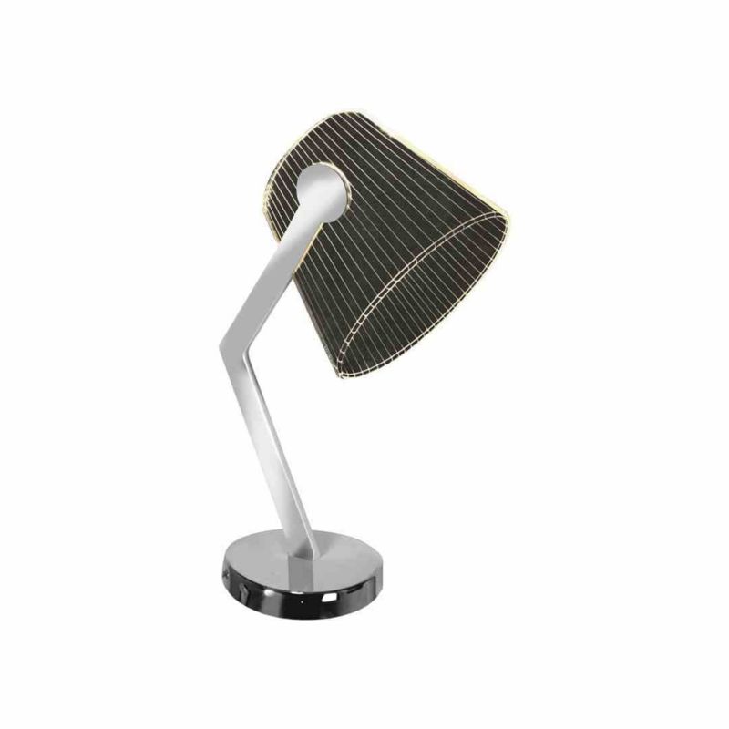 Lampka stołowa Milagro 3D chromowana transparentna LED 5W 4000K 350lm IP20 wym: 40 x 30 x 30 cm metal - 1 szt.