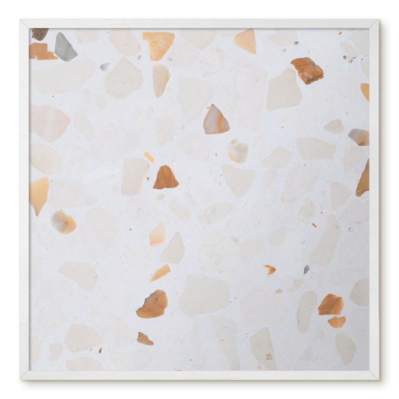 Tablica Magnetyczna Do Biura Tulup 50x50 cm Ciepła mozaika - Biała rama Do salonu, sypialni 1 szt.