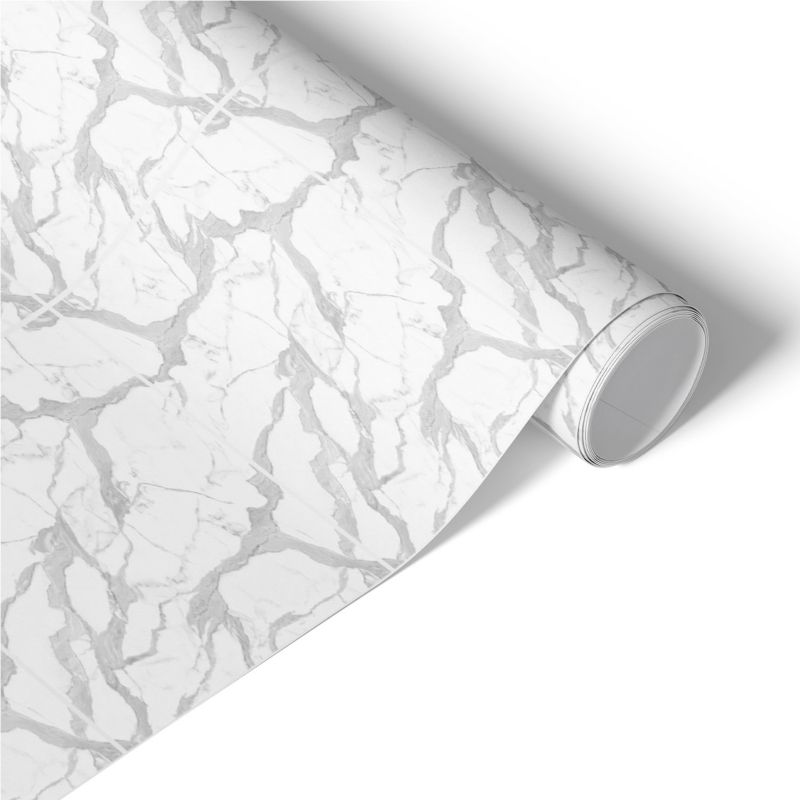 Folia Meblowa Tulup 65x130 cm Marmurowy wzór Ekspresowa Metamorfoza Frontów i Szaf 1 rol.